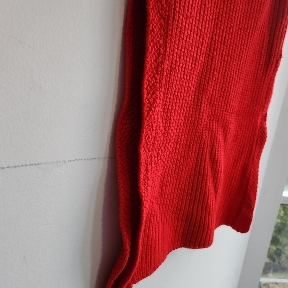 Wilfred Aritzia Red Durandal 100% Wool Sleeveless Mock Neck Tunic Sweater sz XXS - Picture 4 of 8